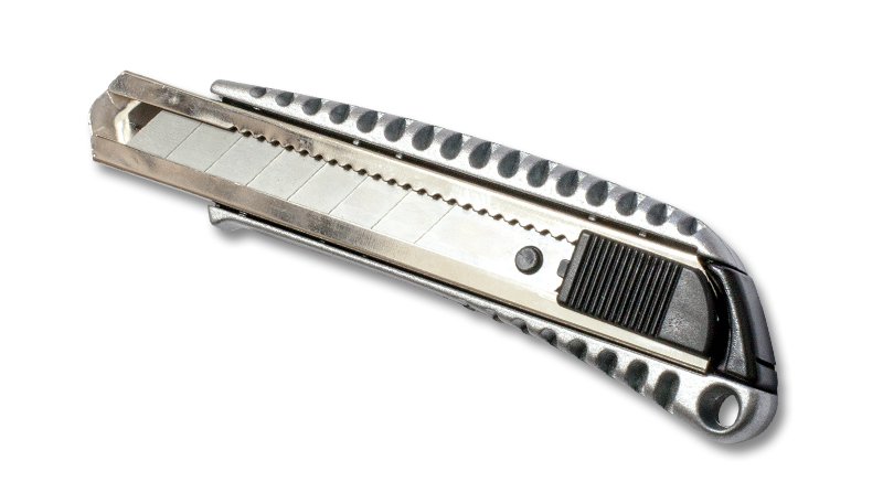 Nóż z ostrzem łamanym aluminium Stalco S-17541